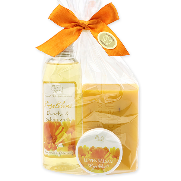 Care set 3 pieces in a cellophane bag, Marigold 