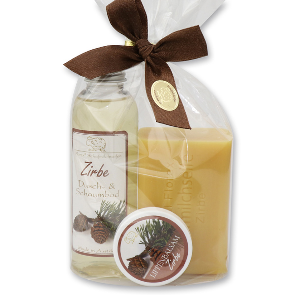 Care set 3 pieces in a cellophane bag, Swiss pine 