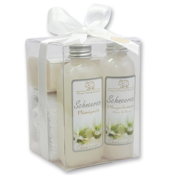 Klarsichtbox Set, Schneerose 