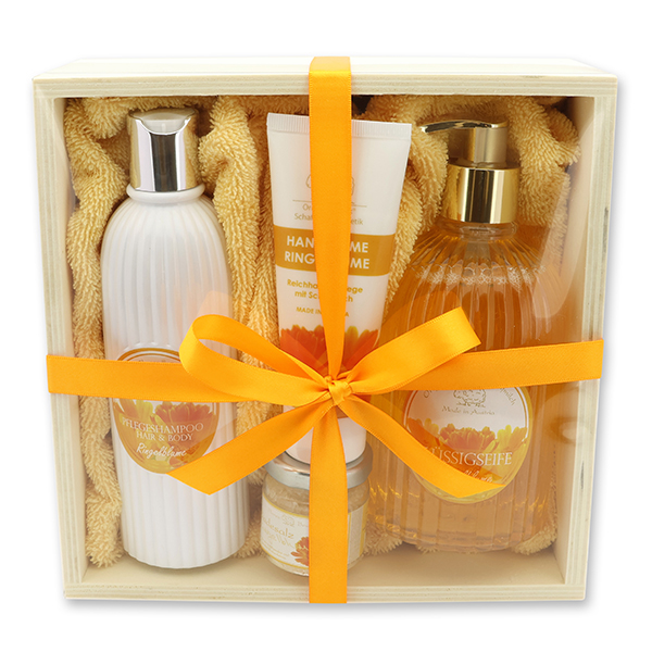 Wooden box set 6 pieces, Marigold 