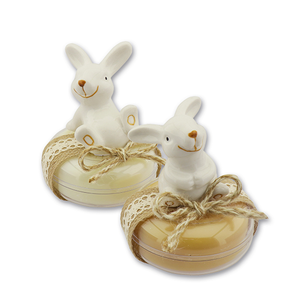 Sheep milk soap 100g in a box deocrated with a rabbit, Classic/swiss pine 