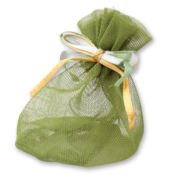 Organza bag (PES) 7x9cm green 