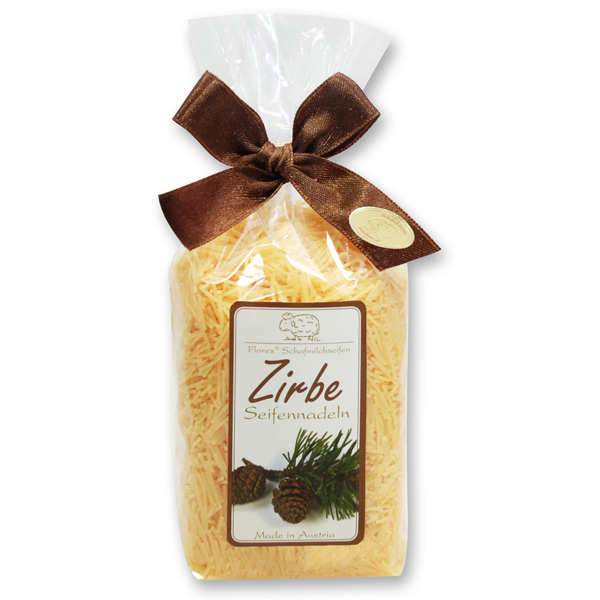 Schafmilchseife Seifennadeln in Cello 100g, Zirbe 