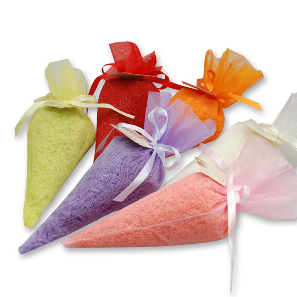Sheep milk soap-needles in organza bag 80g, sorted 