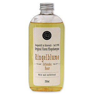 Ringelblumenshampoo mit biologischer Schafmilch 250ml, für fettiges Haar 