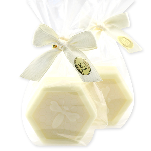 Sheep milk soap 100g with a bee in a cellophane, Gelee Royal 