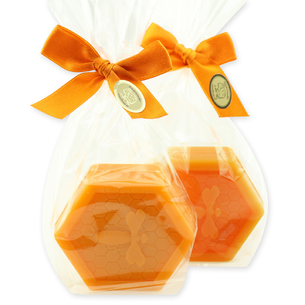 Sheep milk soap 100g with a bee in a cellophane, Propolis 