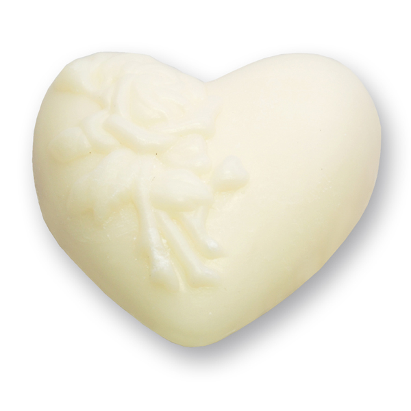 Sheep milk soap heart with rose 116g, Classic 