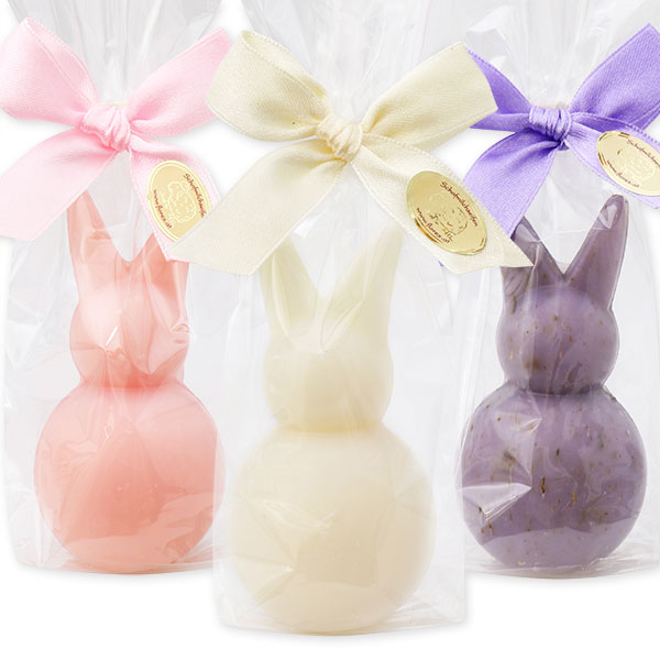 Sheep milk soap bunny 64g, in a cellophane, sorted 