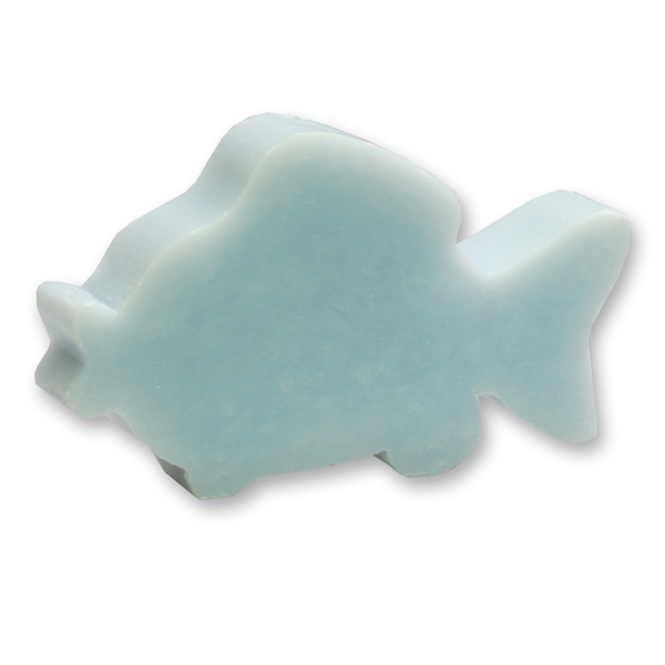 Schafmilchseife Fisch flach 54g, Vergissmeinnicht 