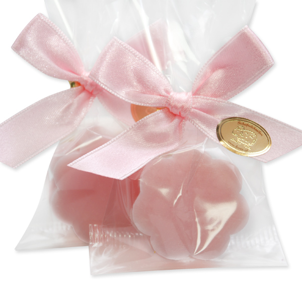 Schafmilchseife Blume mini 20g, in Cello, Pfingstrose 