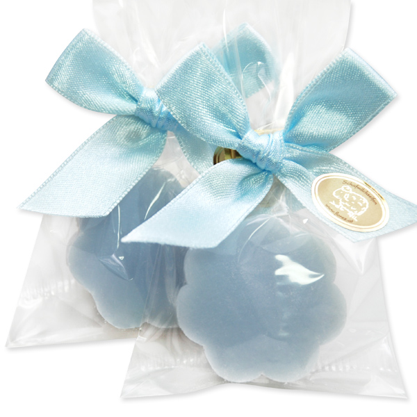 Schafmilchseife Blume mini 20g, in Cello, Vergissmeinnicht 