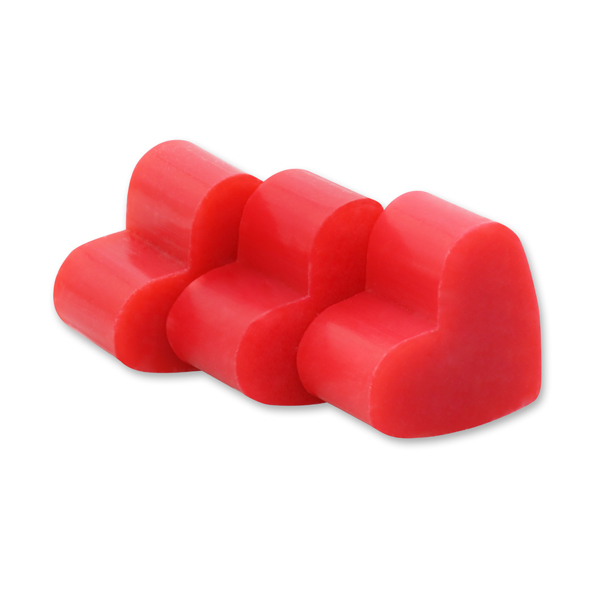 Sheep milk soap heart mini 8g, Hibiscus 
