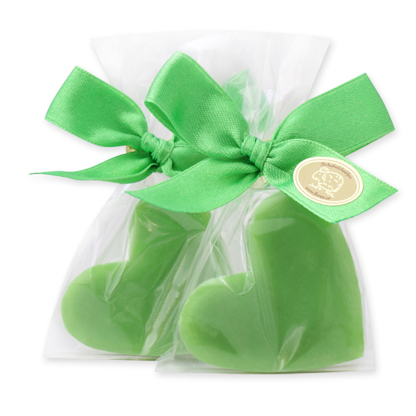 Sheep milk soap heart midi 23g, in a cellophane, Apple 