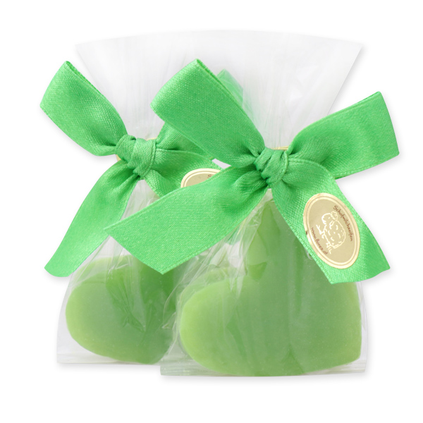 Sheep milk soap heart midi 23g, in a cellophane, Pear 