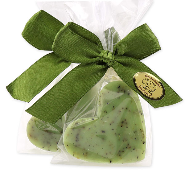 Sheep milk soap heart midi 23g in cellophane, Mountain herbs 