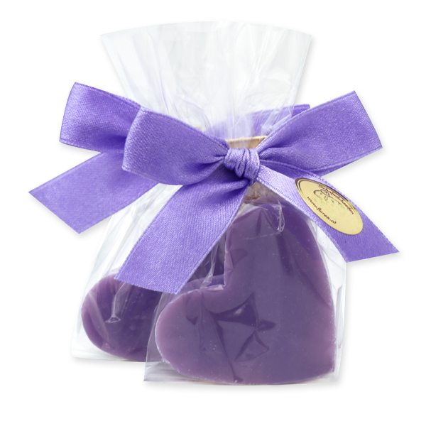 Schafmilchseife Herz mittel 23g, in Cello, Lavendel Limone 