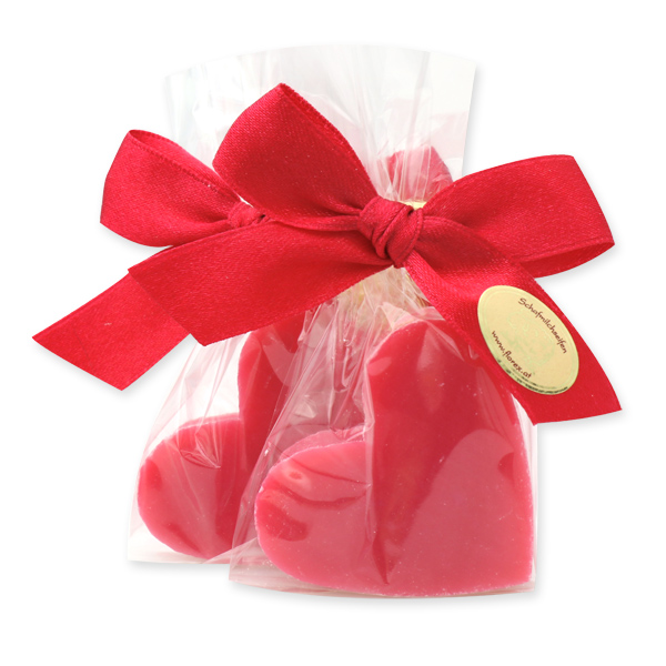 Sheep milk soap heart midi 23g, in a cellophane, Lotus 