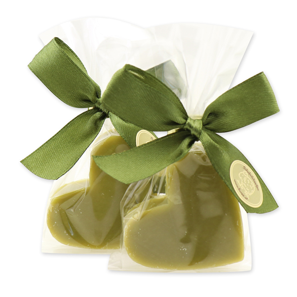Sheep milk soap heart midi 23g, in a cellophane, Olive oil 