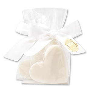 Sheep milk soap heart midi 23g in cellophane, Edelweiss 