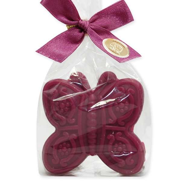 Schafmilchseife Schmetterling 60g, in Cello, Orchidee 
