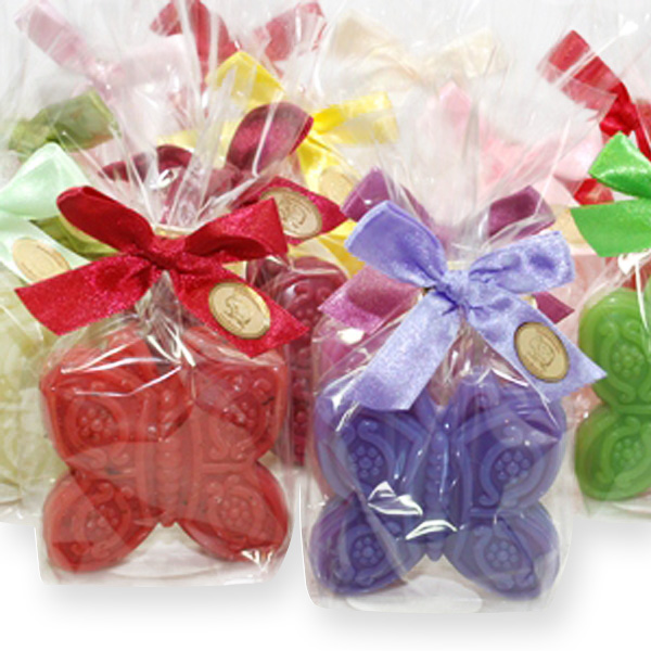 Sheep milk soap butterfly 60g, in a cellophane, sorted 
