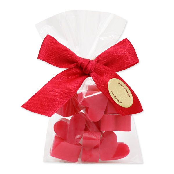 Sheep milk soap heart 10x2g, in a cellophane, Lotus 