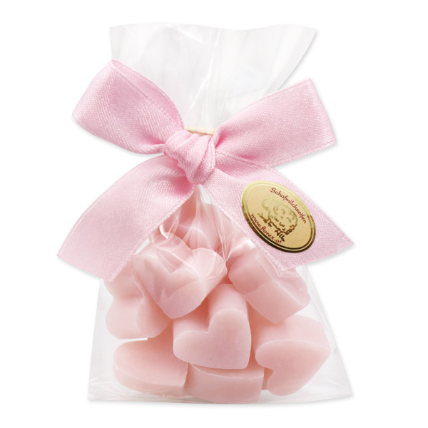 Sheep milk soap heart 10x2g, in a cellophane, Magnolia 