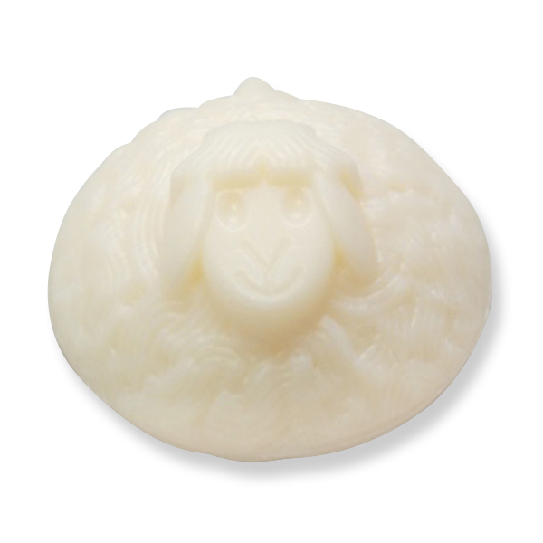 Sheep milk round soap with a sheep 60g, Classic 