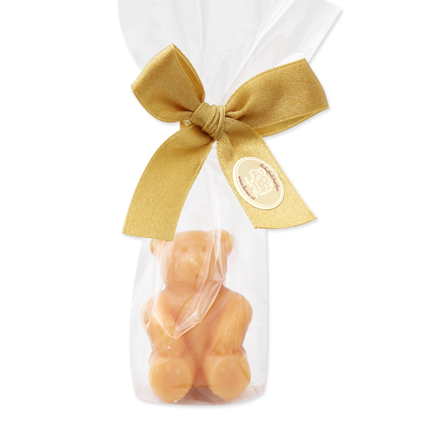 Sheep milk soap teddy bear small 25g, in a cellophane, Quince 