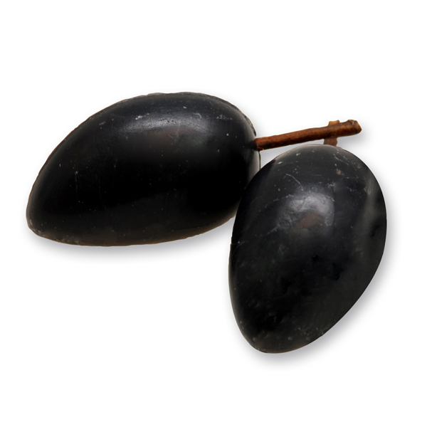 Schafmilchseife Olive 26g, schwarz 