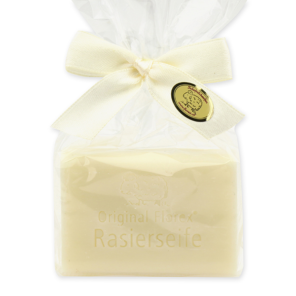 Shaving soap with sheep milk 100g in a cellophane bag 