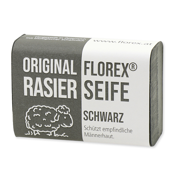 Shaving soap black 100g with label 