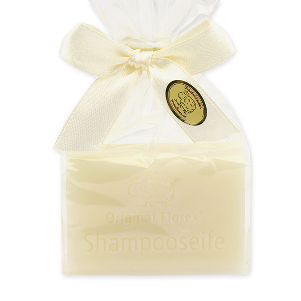 Shampoo soap square 100g in a cellophane bag 