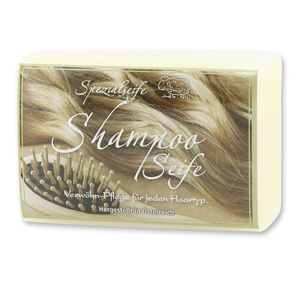 Shampooseife eckig 100g, modern verpackt 