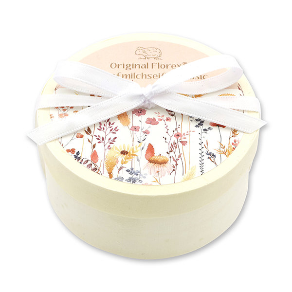 Sheep milk soap 100g in a box 'Blütenzart' with design 1, Classic 