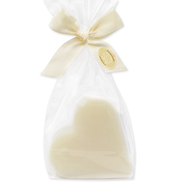 Sheep milk soap heart 85g, in a cellophane, Classic 
