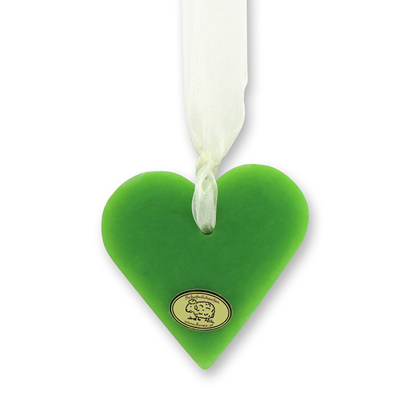 Sheep milk soap heart 85g hanging, Apple 