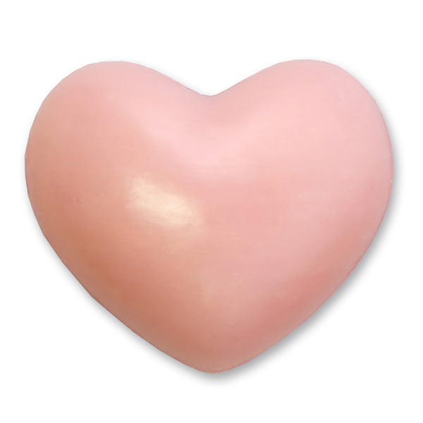 Schafmilchseife Herz mollig 60g, Pfingstrose 