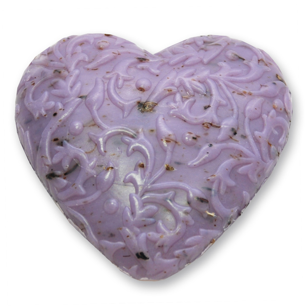 Sheep milk soap heart "Florex" 80g, Lavender 