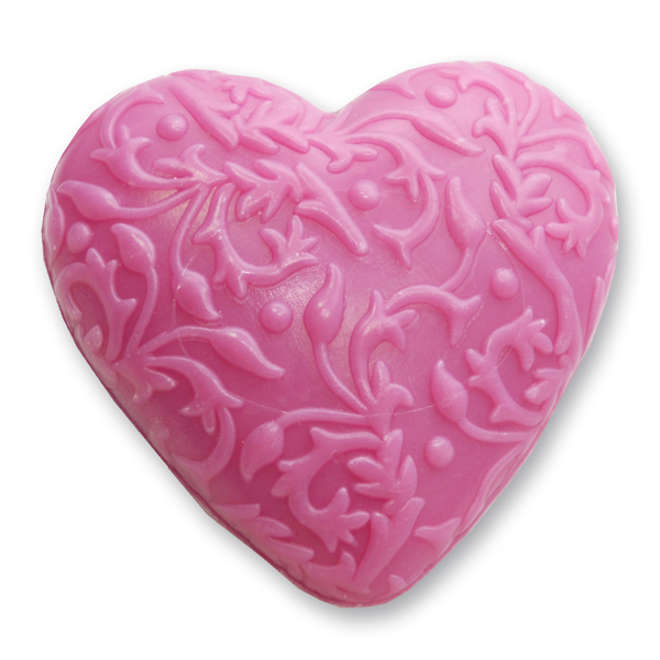 Schafmilchseife Herz Florex 80g, schwarze Ribisel 