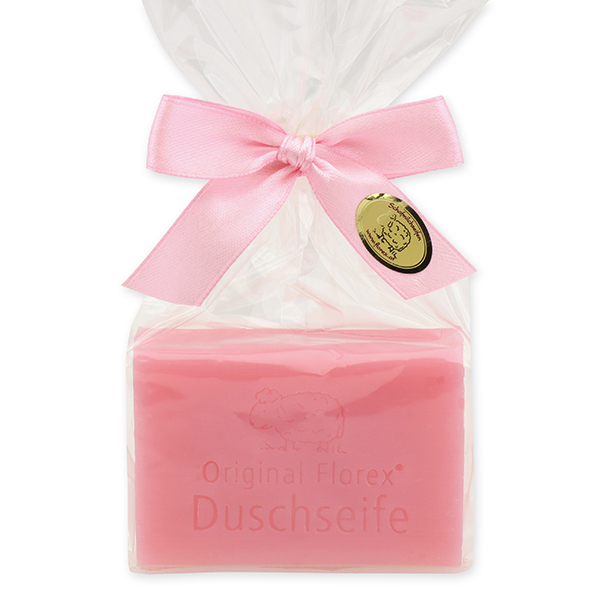 Duschseife mit Schafmilch eckig 100g in Cello, Rose Diana 