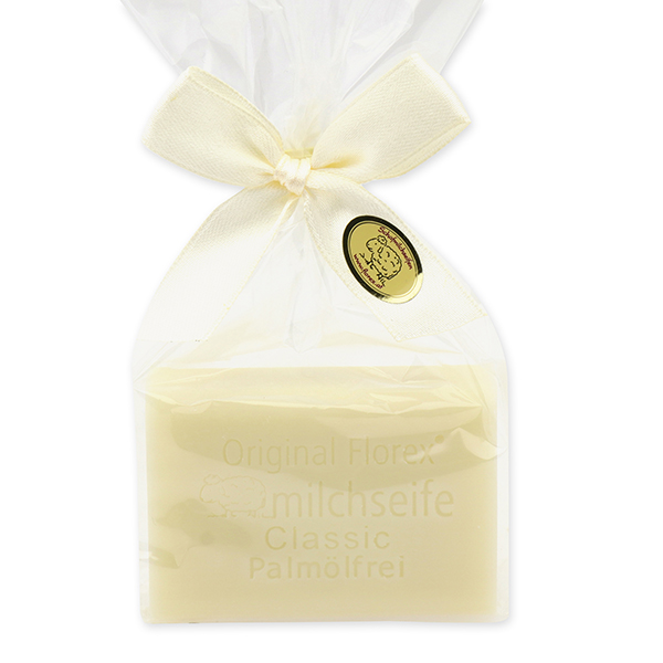 Sheep milk soap 100g without palm oil in a cellophane bag, classic 
