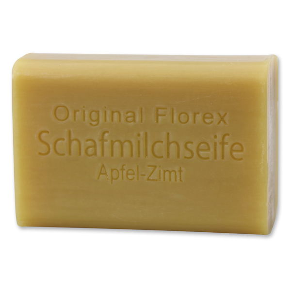 Schafmilchseife eckig 100g, Apfel-Zimt 