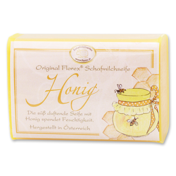 Sheep milk soap square 100g classic, Honey 