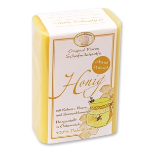 Sheep milk soap 100g without palm oil classic upright, Honey 