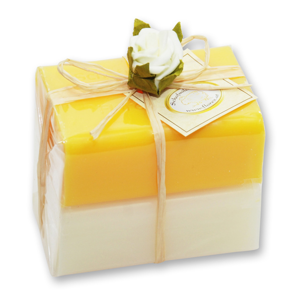 Sheep milk soap square 100g 2 pieces packed, Classic/Honey 