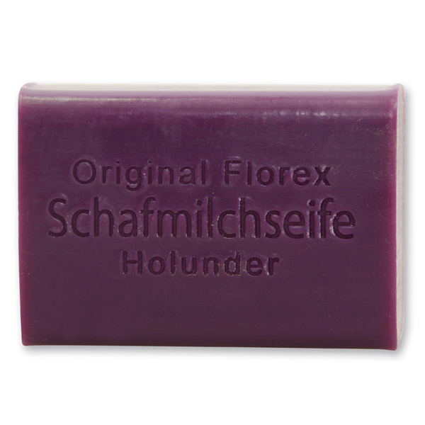 Sheep milk soap square 100g, Elderberry 