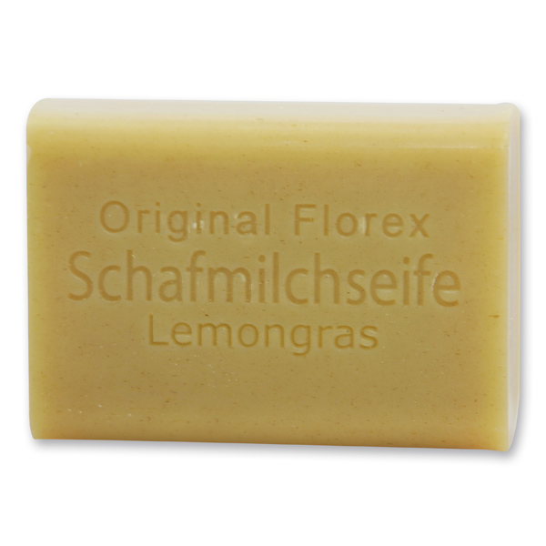 Sheep milk soap square 100g, Lemongrass with herbs 