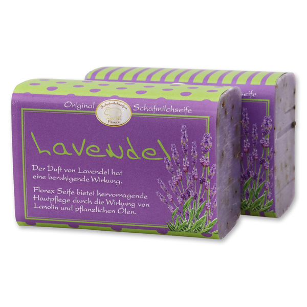 Sheep milk soap square 100g "Jung & Flott", Lavender 